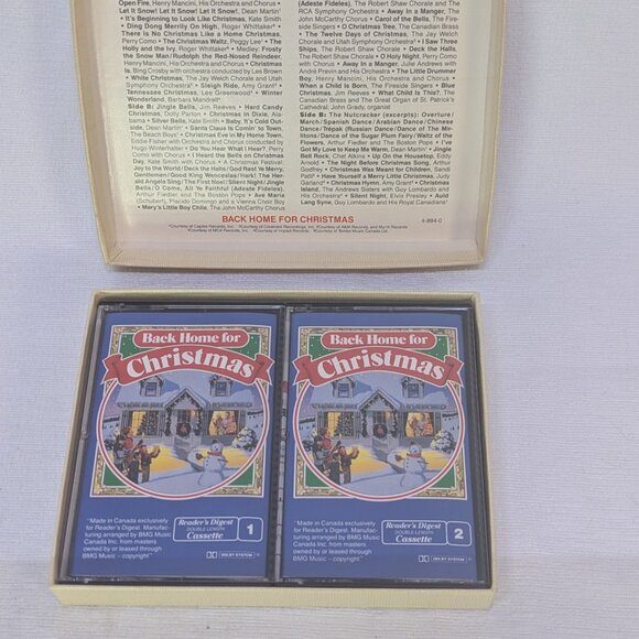 Vintage Reader's Digest Double Cassette Set Christmas Carols - Picture 3 of 5